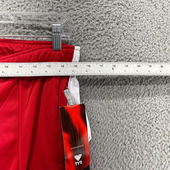 TYR Pants Womens Medium 100% Polyester Red Warm Ups Alliance New $50 - Picture 4 of 16